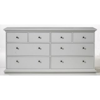 Tvilum Somerset 8 Drawer Double Dresser 7030749/7030720 Finish White