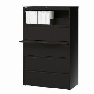 CommClad 5 Drawer  File Cabinet 14979 / 14980 / 14981 Finish Black