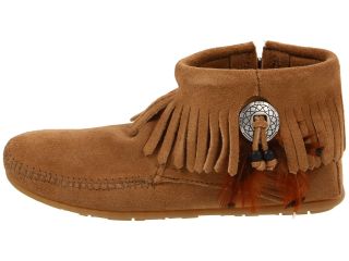 Minnetonka Concho/Feather Side Zip Boot