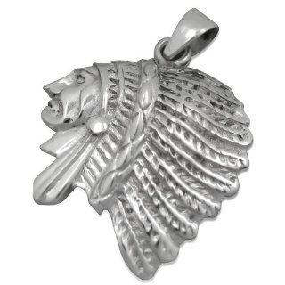 925 Silver Indian Head Pendant Jewelry