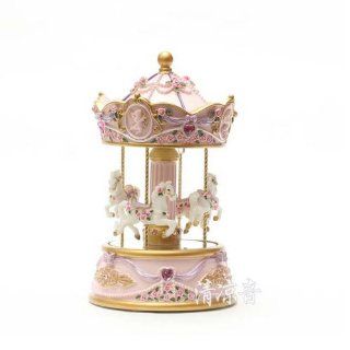 Laxury Brand New Resin Carousel Music Box Mp 926c with Led Lighting Patio, Lawn & Garden