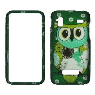 2D Flower Owl Samsung Captivate Glide i927 AT&T Case Cover Hard Case Snap on Rubberized Touch Case Cover Faceplates Cell Phones & Accessories