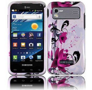 Purple Lily Hard Case Cover for Samsung Captivate Glide i927 Cell Phones & Accessories