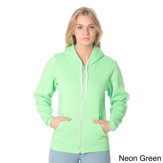 American Apparel American Apparel Unisex Flex Fleece Zip Hoodie Green Size XXS (0  1)