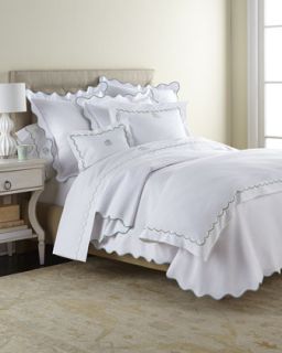 Twin Embroidered Percale Duvet Cover   Matouk