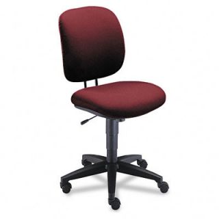 HON Mid Back Task Swivel / Tilt Office Chair HON5902AB10T Fabric Burgundy