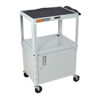 H. Wilson AV Cart with Cabinet W42 Color Gray
