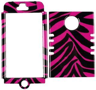 Cell Armor IPHONE4G RSNAP TP902 Rocker Snap On Case for iPhone 4/4S   Retail Packaging   Pink Zebra Cell Phones & Accessories
