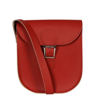 Brit Stitch Leather Milkman Shoulder Bag   Vintage Red      Womens Accessories