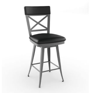 Amisco Library Luxe Style 26  Windsor Swivel Bar Stool 41520 26WE/1B5703F4