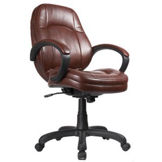 OfficeSource Mid Back Executive  Chair 5021 Seat Color Chocolate
