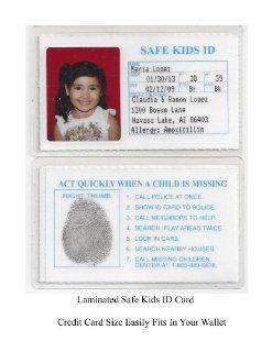 Safe Kids ID Laminated ID Cards Child ID For Kids (5 IDs For This Price) Baby