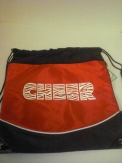 Cheer String Bag/Pom Bag, Red Clothing