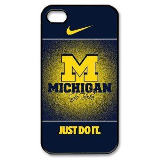 Umich Michigan Wolverines NCAA IPhone 4 4S Cover Case Nike Just Do It Case Cell Phones & Accessories