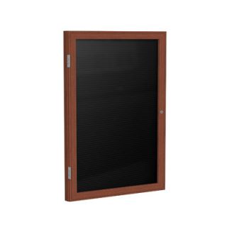 Ghent 1 Door Wood Frame Enclosed Flannel Letterboard GEX1209