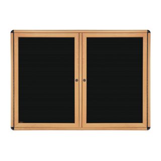 Ghent 36 x 60 2 Door Ovation Letterboard GEX1073 Frame Finish Maple, Color
