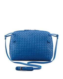 Veneta Small Crossbody Bag, Blue   Bottega Veneta