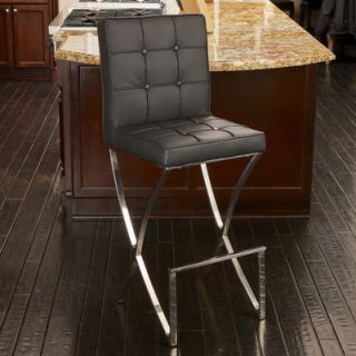 Home Loft Concept Jacoby Leather Barstool NFN2249 Seat Finish Black