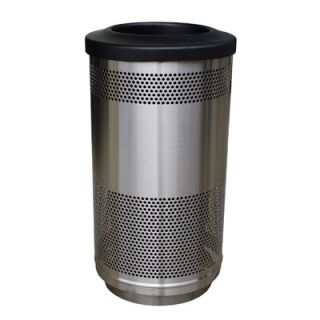Witt Stadium Series 35 Gallon Perforated Receptacle in Stainless Steel SC35 0