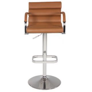 Chintaly Pneumatic Gas Swivel Bar Stool with Cushion 0661 AS BRW