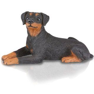 Figurine Dog Urns Miniature Pinscher Ears Down   Collectible Figurines