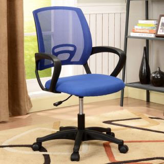 InRoom Designs Mid Back Mesh Office Chair HO1 Color Blue