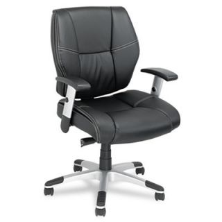 Alera Napoleon Series Mid Back Leather Office Chair ALENP42LS10S