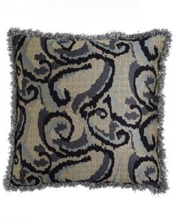 Abstract Art European Sham with Fringe   Dian Austin Couture Home