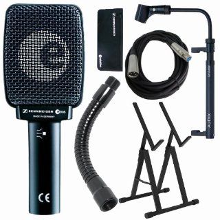 Sennheiser E 906 Cardioid Instrument Microphone Package   Audix CabGrabber, Windtech GN6b Goose Neck, Amp Stand and XLR Cable Musical Instruments