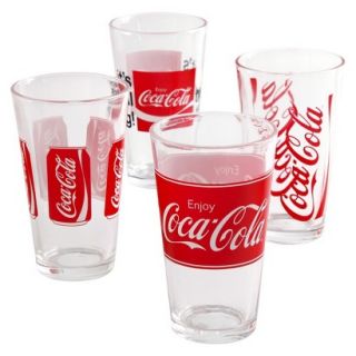 Coca Cola Glass Tumbler Set of 4