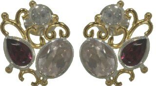 22k Gold Overlay Sterling Silver Earrings by Michou Jewelry