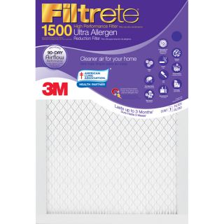 Filtrete Ultra Allergen Reduction Electrostatic Pleated Air Filter (Common 18 in x 18 in x 1 in; Actual 17.7 in x 17.7 in x 1 in)