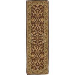 Safavieh Handmade Golden Jaipur Rust/ Green Wool Rug (23 X 10)