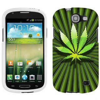 Samsung Galaxy Express Green Hemp Leaf Hard Case Phone Cover Cell Phones & Accessories