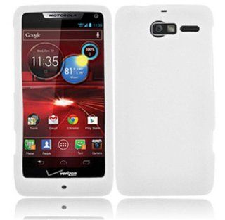 For Motorola Droid Razr M XT907 Silicone Jelly Skin Cover Case White Cell Phones & Accessories
