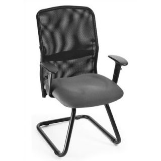 OFM AirFlo Mesh Guest / Reception Chair with Padded Arms 612 81 Color Gray