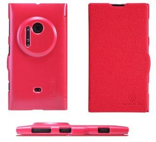 Nikay Nillkin Fresh Style Ultra thin Flip PU Leather Cover PC Hard Case with Nikay NFC Tag for Nokia Lumia 909/1020 Nokia EOS (Red) Cell Phones & Accessories