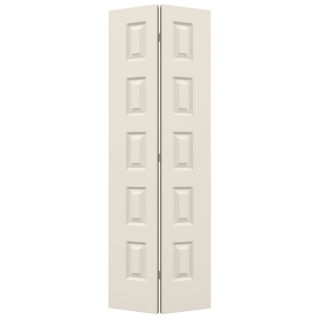 ReliaBilt 5 Panel Equal Hollow Core Smooth Molded Composite Bifold Closet Door (Common 80 in x 30 in; Actual 79 in x 29.5 in)