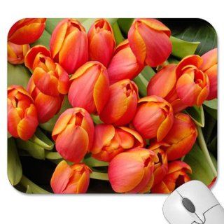 Mousepad   9.25" x 7.75" Designer Mouse Pads   Design Flowers   Tulips (MPFLT 099) Computers & Accessories
