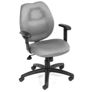 Boss Office Products Ratchet Mid Back Molded Foam Task Chair with Adjustable 