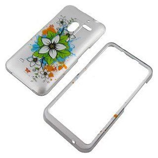 White Flowers Protector Case for LG Esteem MS910 Cell Phones & Accessories