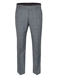 Alexandre Savile Row Grey teal check trouser Grey