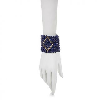 ANTHOLOGY Woven Gemstone Bead Stretch Bracelet