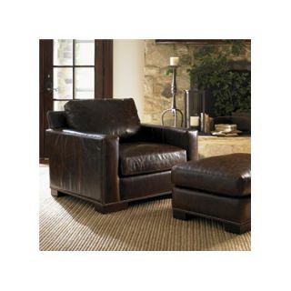 Lexington Images of Courtrai Reuben Leather Chair and Ottoman 9080 11 01