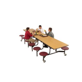 AmTab Manufacturing Corporation Mobile 12 Stool Table MST1012 / MST1212 Size