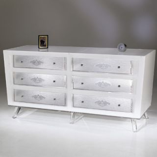 Shahrooz Sylvana Acrylic 6 Drawer Dresser M510