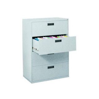 Sandusky 400 Series 4 Drawer  File Cabinet E204L Finish Granite