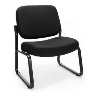 OFM Big and Tall Armless Chair 409 80 Seat / Back Color Black