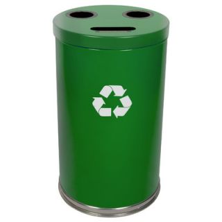 Witt 18 W Recycling Unit with Three Openings 18RT Color Green
