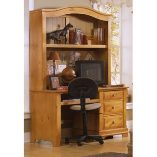 Vaughan Bassett Cottage Computer Desk with Hutch BB16 778/BB16 779 Finish Pine